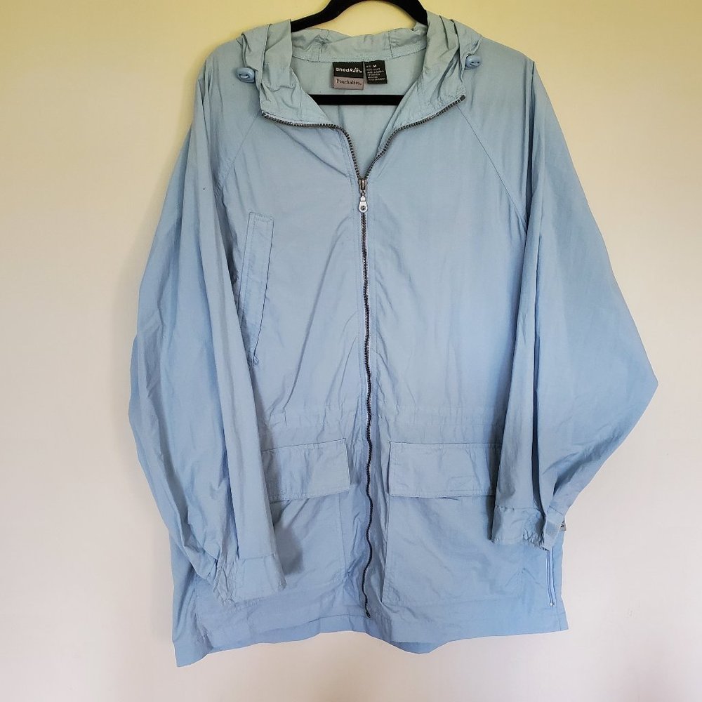 ShedRain Pouchables rain jacket windbreaker blue M